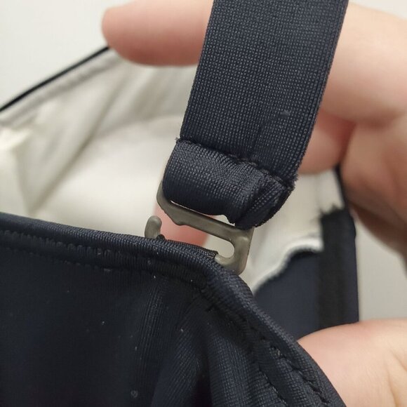 Sunflair Jutta Friemann Women's Black White Stripe Chevron One Piece Swimsuit 10 - Picture 2 of 7